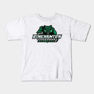 Binghamton University Bearcats Dripping logo Kids T-Shirt